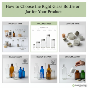 Read more about the article How to Choose the Right Glass Bottle or Jar for Your Product