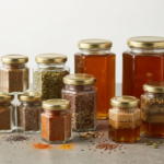 premium glass spice jars and honey jars supplier India for food storage and gourmet packaging