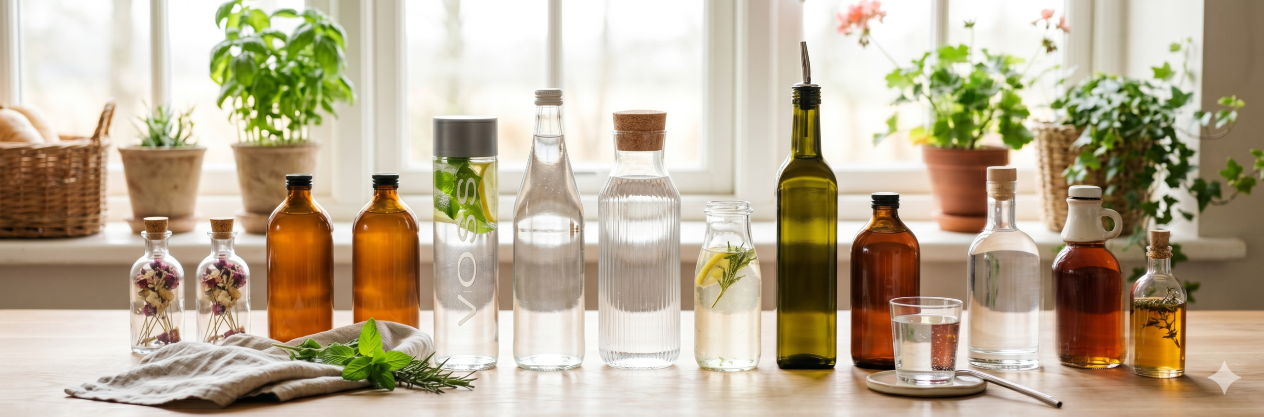 premium glass bottles for essential oils beverages wellness and sustainable packaging supplier India